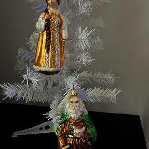 Radko Ornament Set - featuring Noah and a roman woman